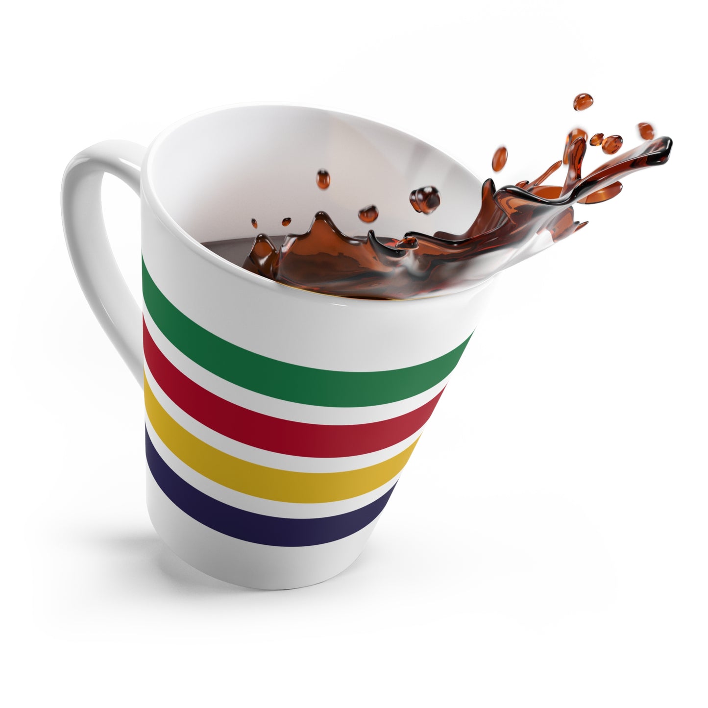 Colorful National Park Striped Latte Mug