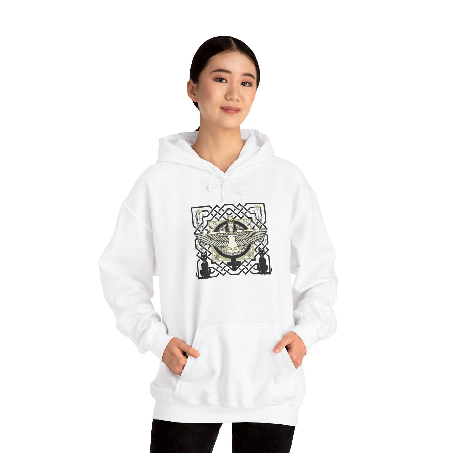 Goddess Isis Egyptian Hooded Sweatshirt