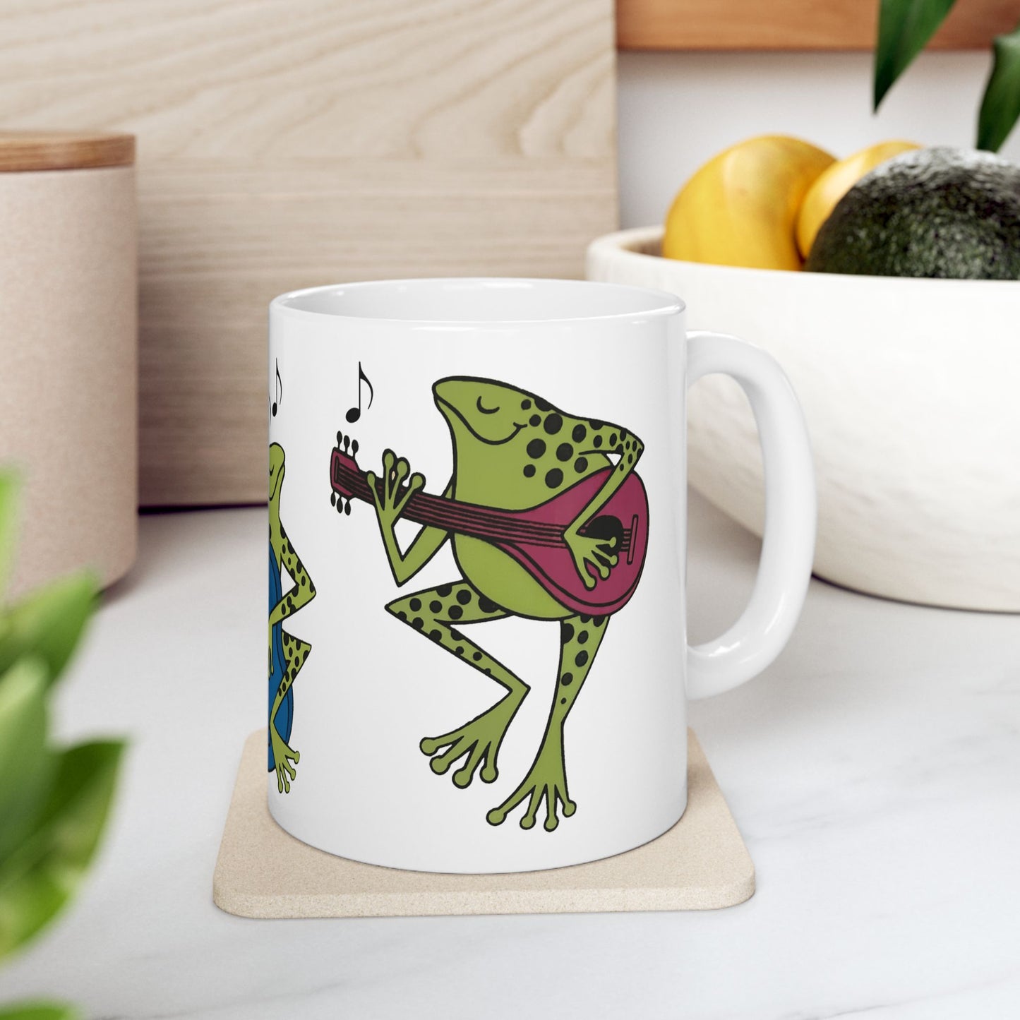 Frog Music Trio Ceramic Mug