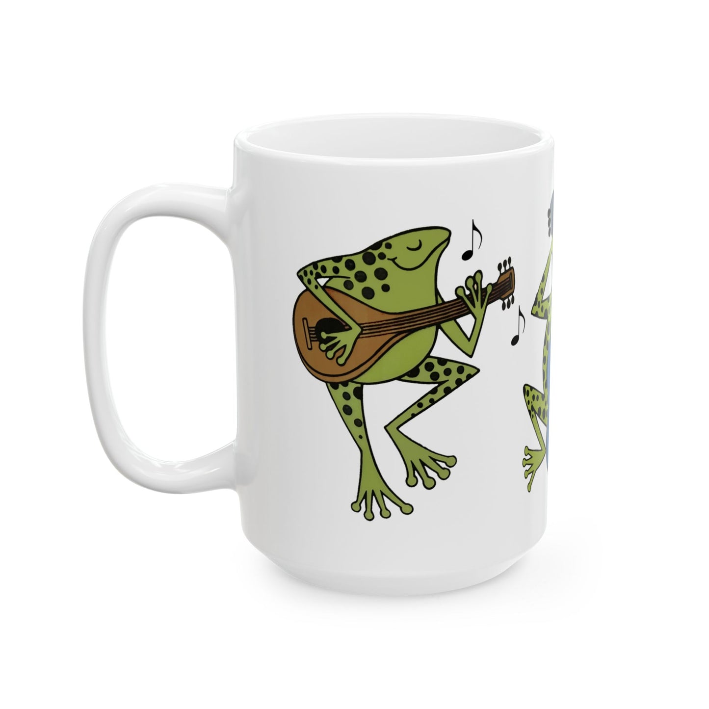 Frog Music Trio Ceramic Mug