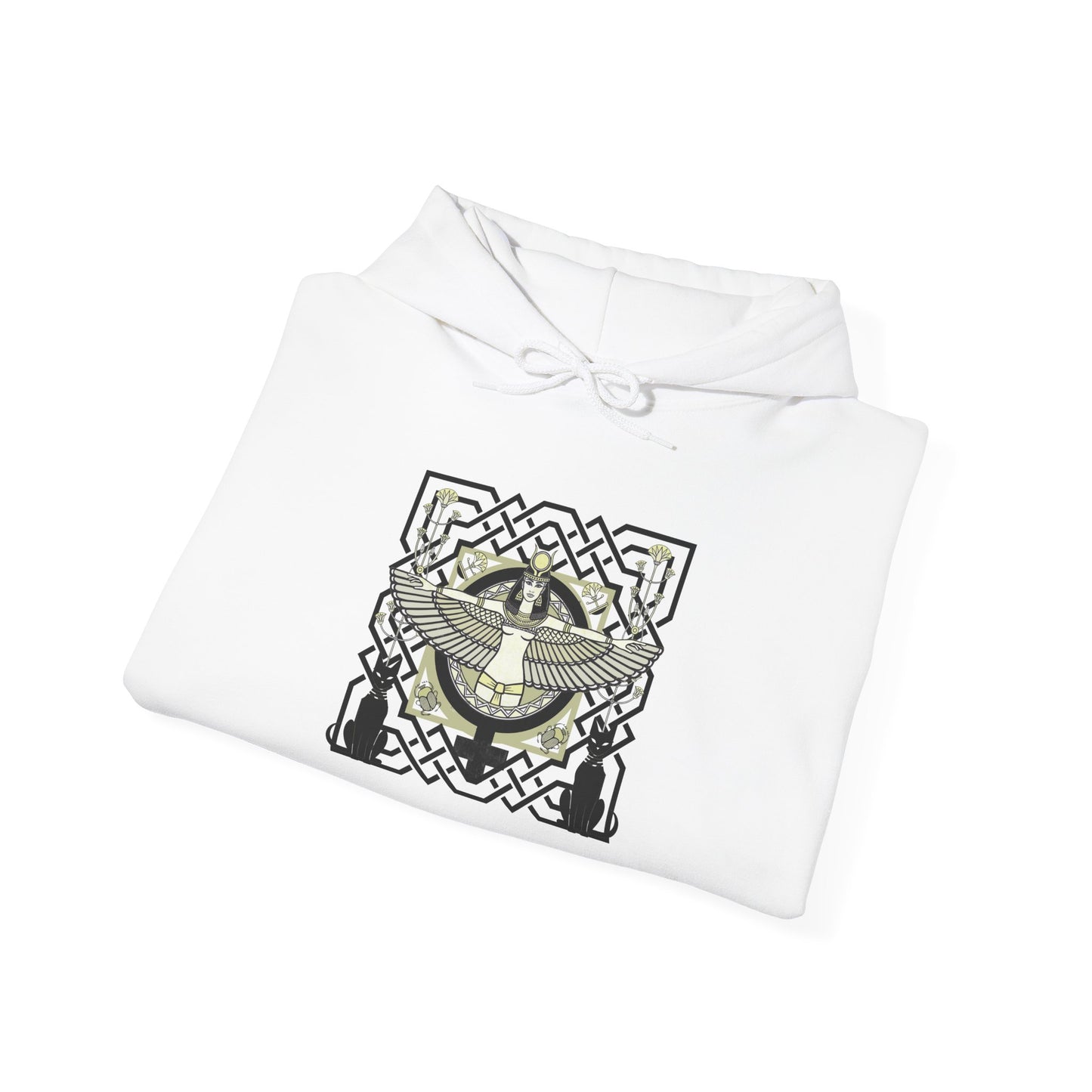 Goddess Isis Egyptian Hooded Sweatshirt