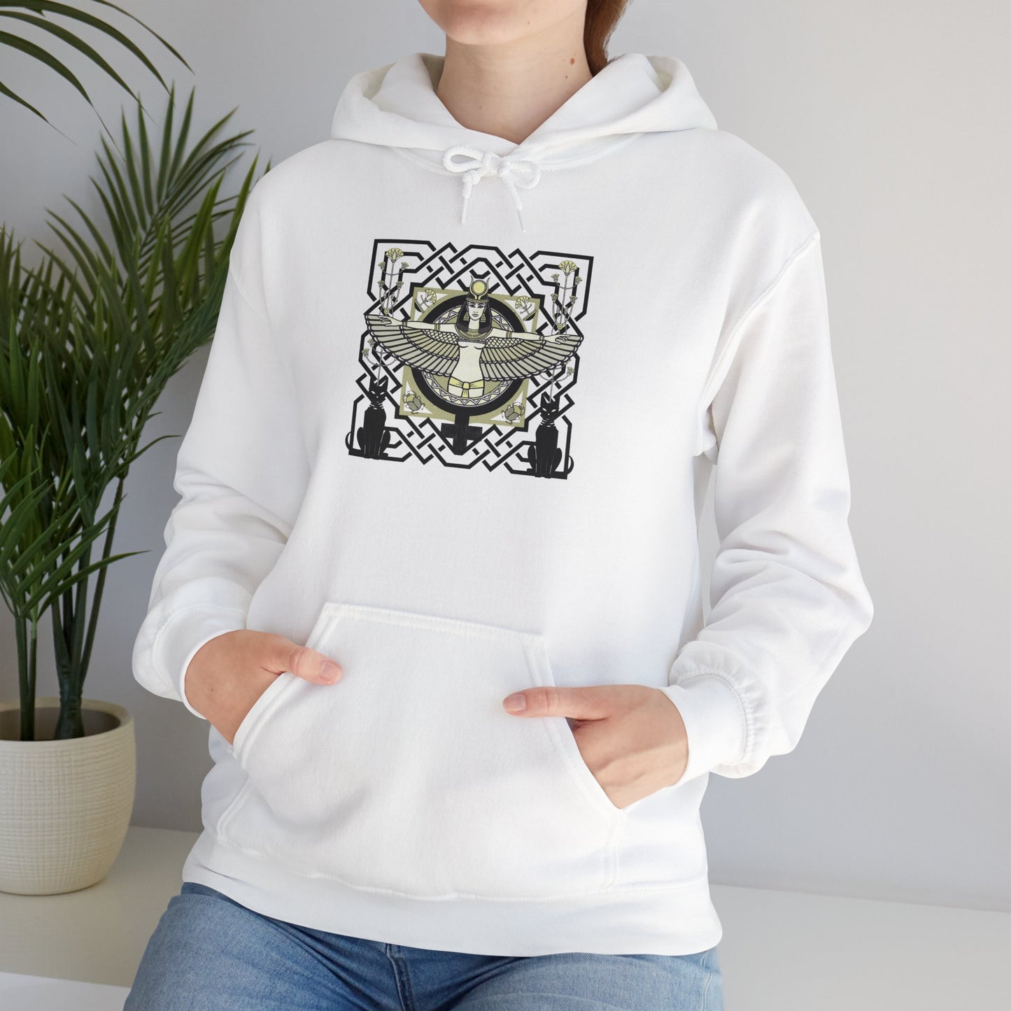 Goddess Isis Egyptian Hooded Sweatshirt