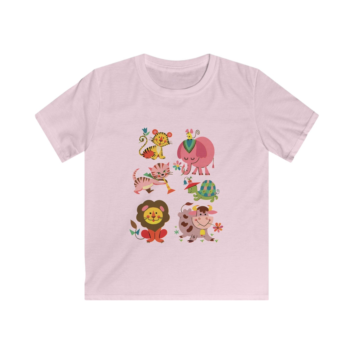 Kids Cute Jungle Friends T-Shirt