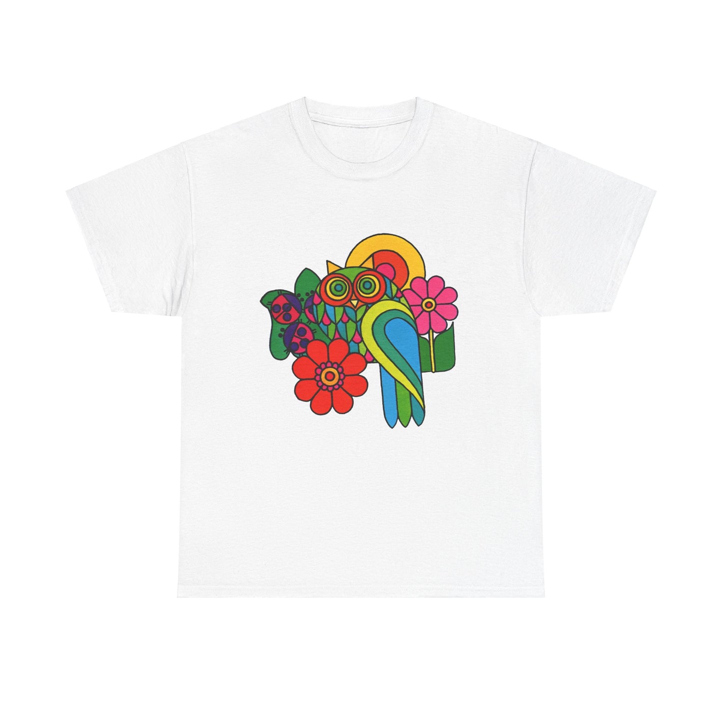 Psychedelic Owl Colorful Tee