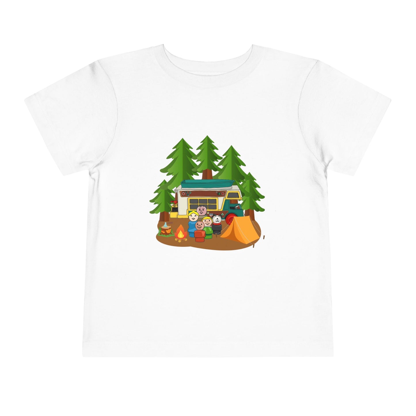 Outdoor Adventure Toddler Tee - Camping Fun Design