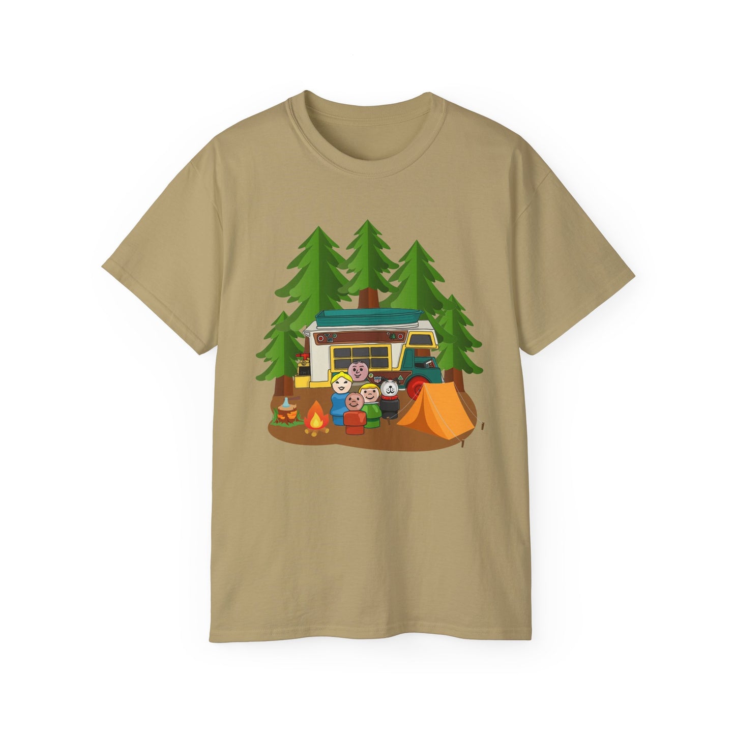 Vintage Little People Camping Tee