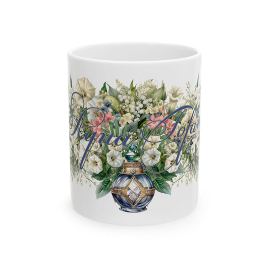 Aqua Tofana Floral  Mug