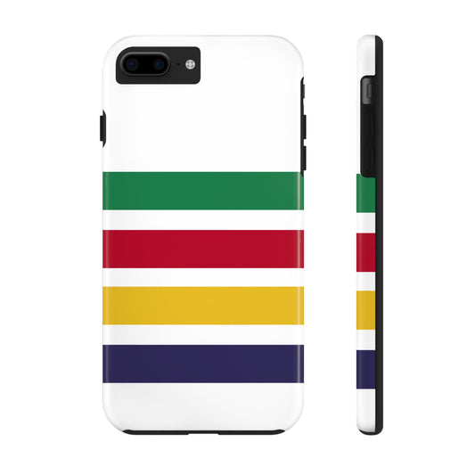 Colorful Preppy National Park Striped Tough Phone Case