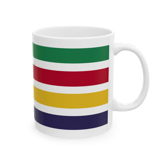 Colorful Stripe Ceramic MugPreppy Striped National Parks