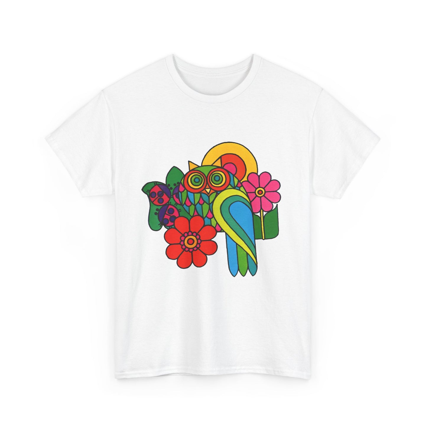 Psychedelic Owl Colorful Tee