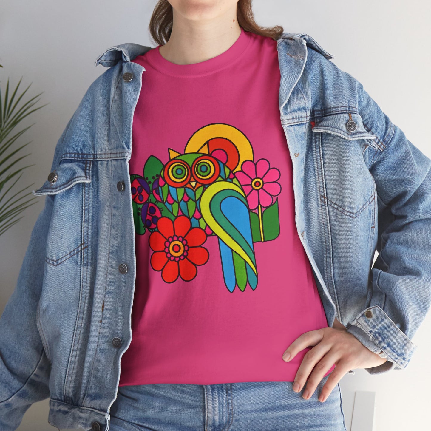 Psychedelic Owl Colorful Tee