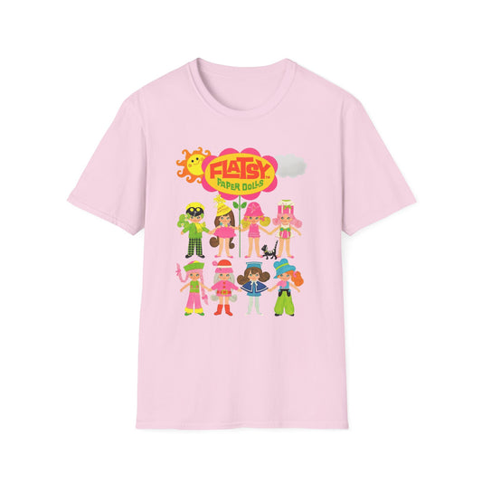 Flatsy Retro Paper Dolls T-Shirt