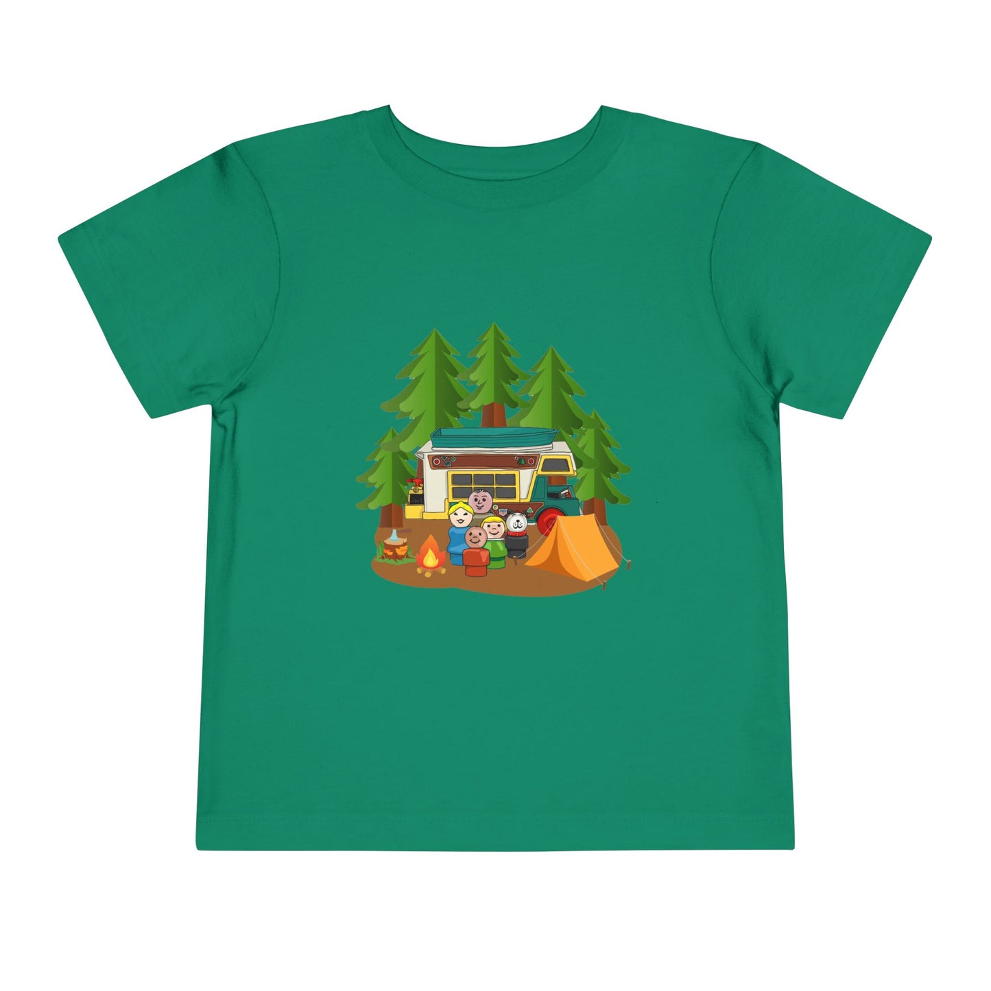 Outdoor Adventure Toddler Tee - Camping Fun Design