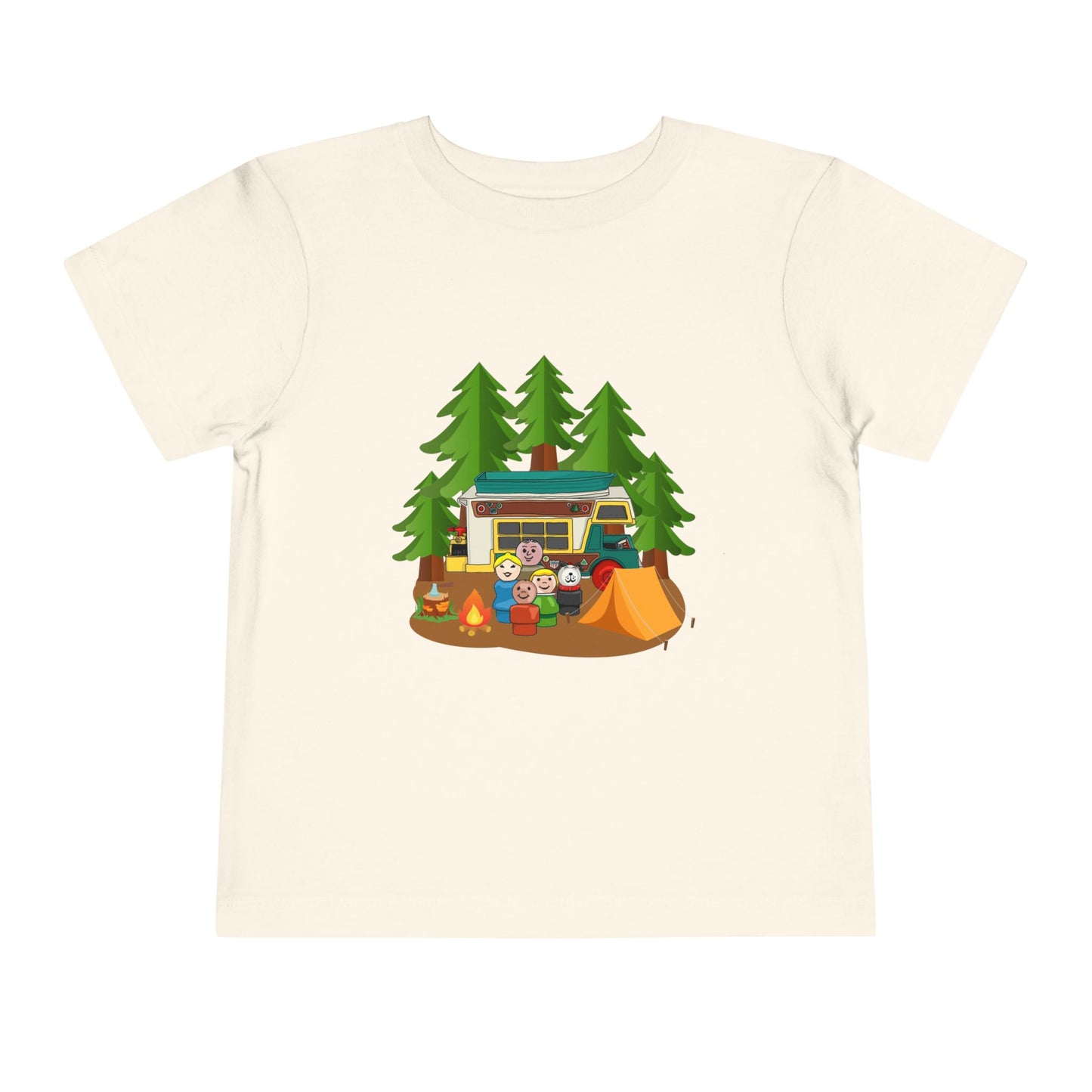 Outdoor Adventure Toddler Tee - Camping Fun Design