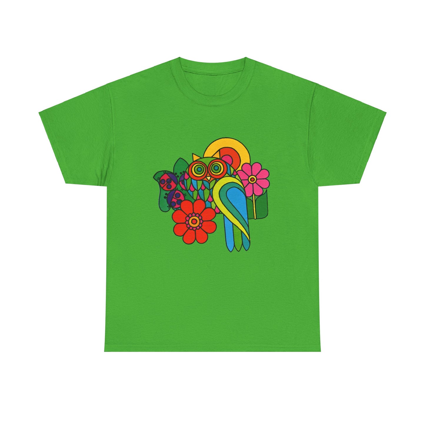 Psychedelic Owl Colorful Tee