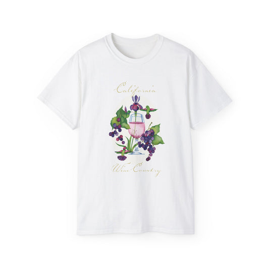 California Wine Country Watercolor Tee