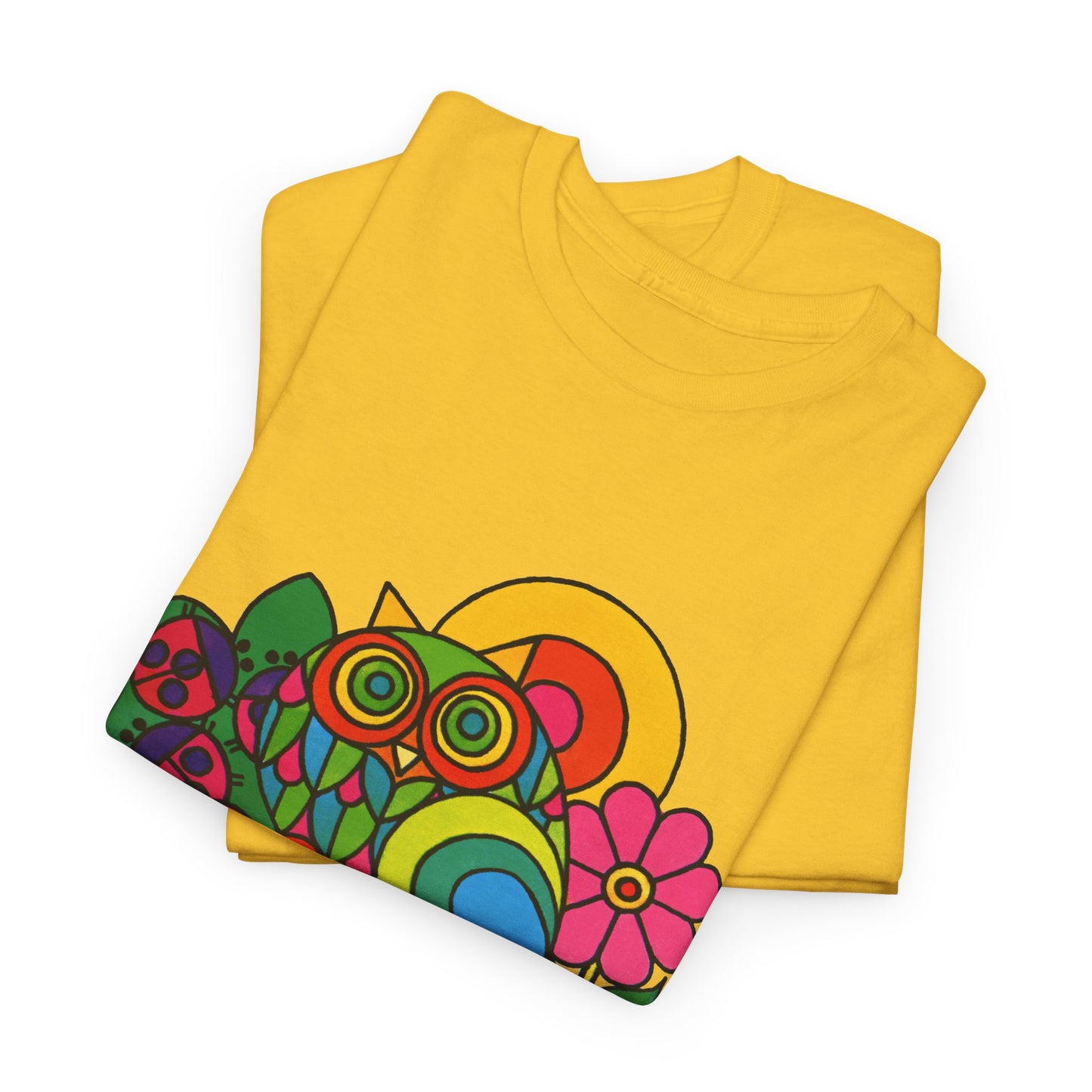 Psychedelic Owl Colorful Tee