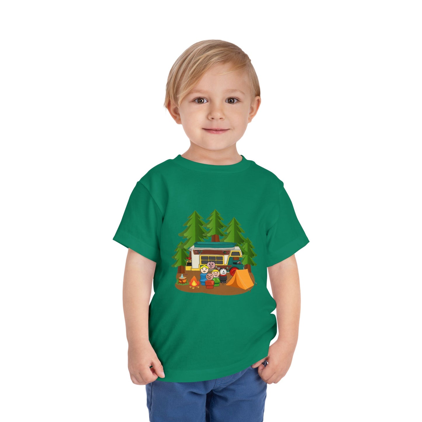 Outdoor Adventure Toddler Tee - Camping Fun Design