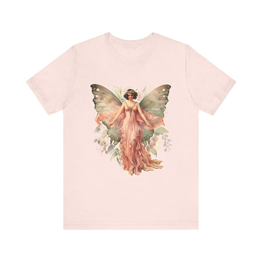 Art Deco Butterfly Pink Lady Tee