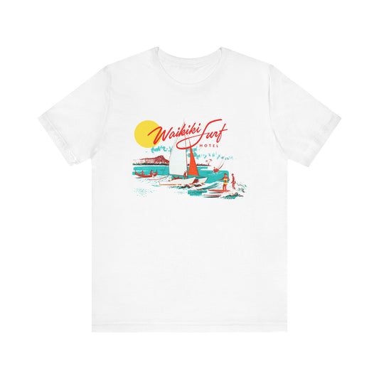 Waikiki Surf Hotel Retro Unisex Tee