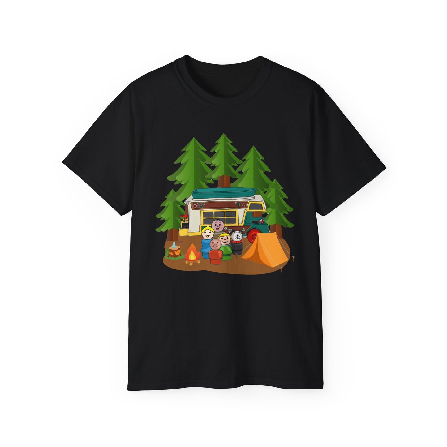 Vintage Little People Camping Tee