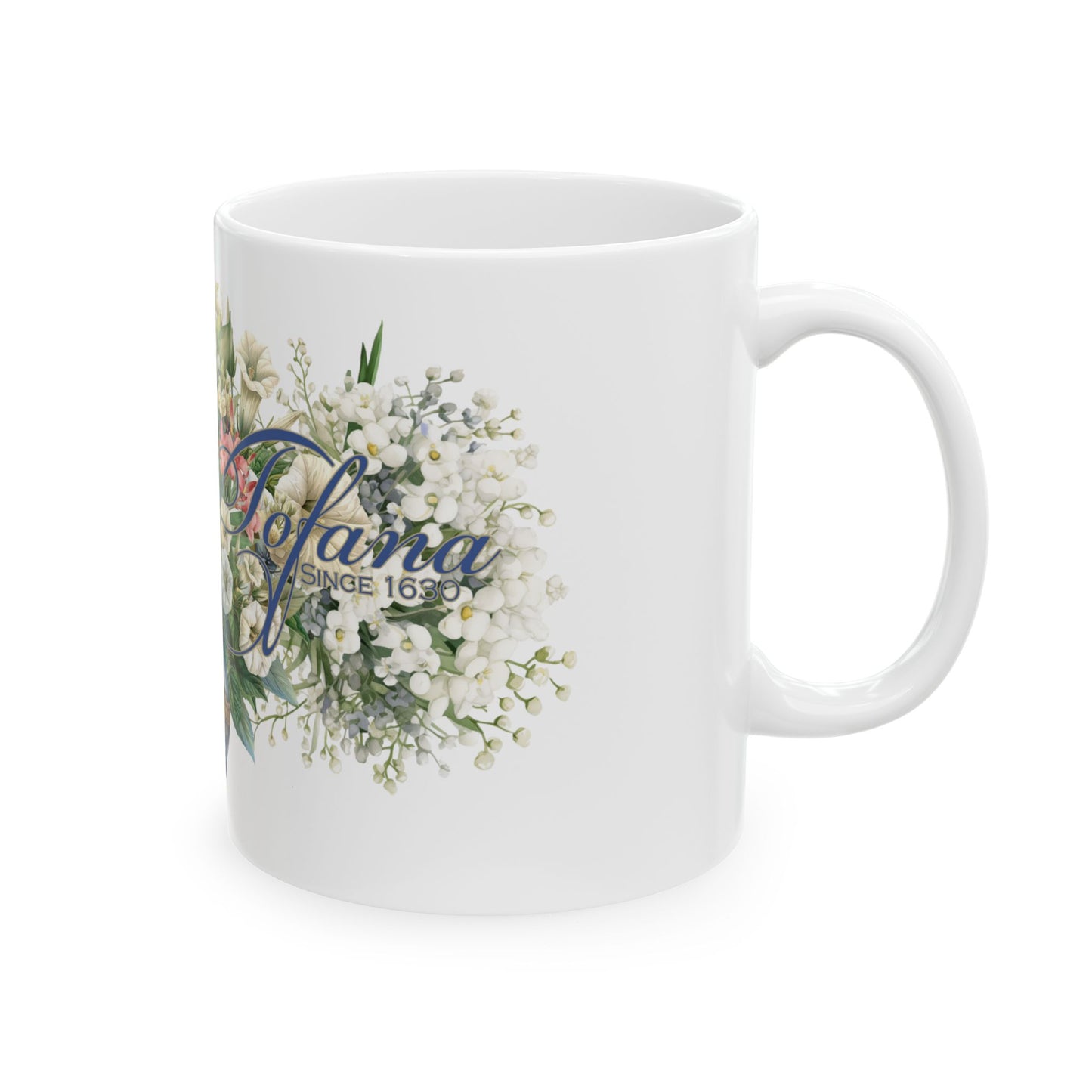 Aqua Tofana Floral  Mug