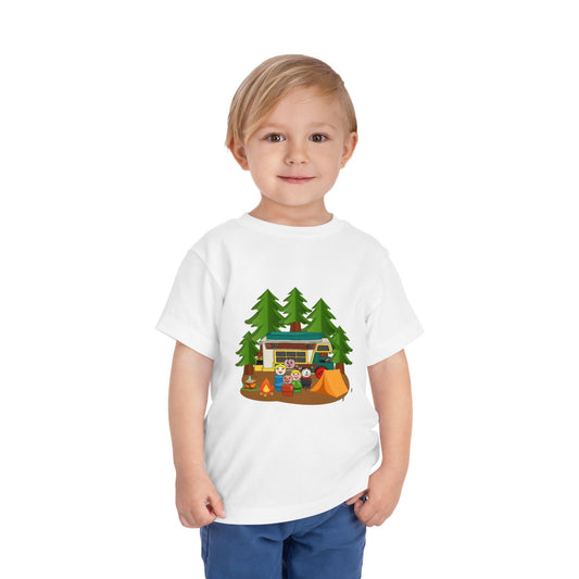 Outdoor Adventure Toddler Tee - Camping Fun Design