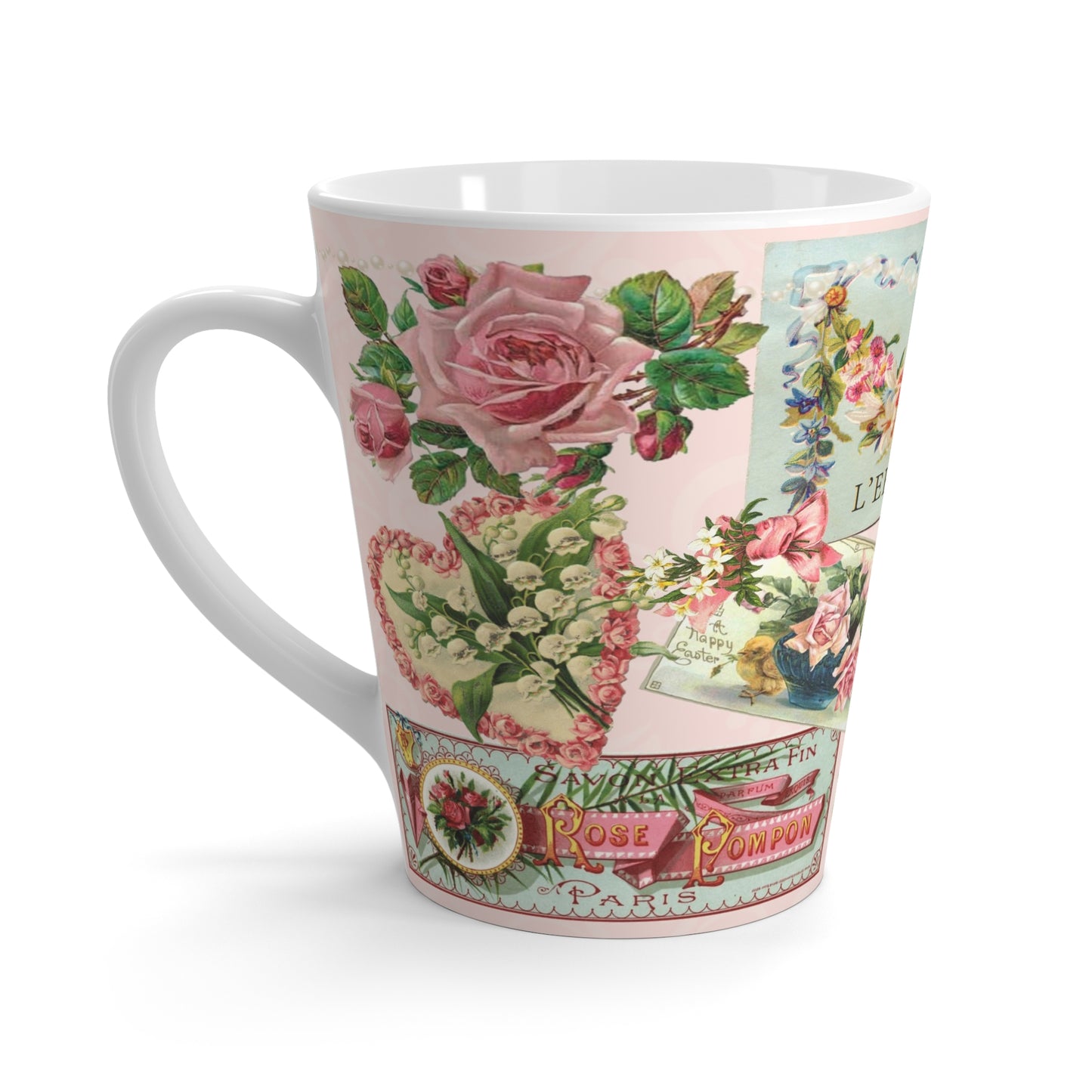 Victorian Scrapbook Latte Mug