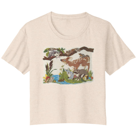 Forest Friends Cropped Tee