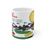Retro Sunshine Motel Colorful Mug