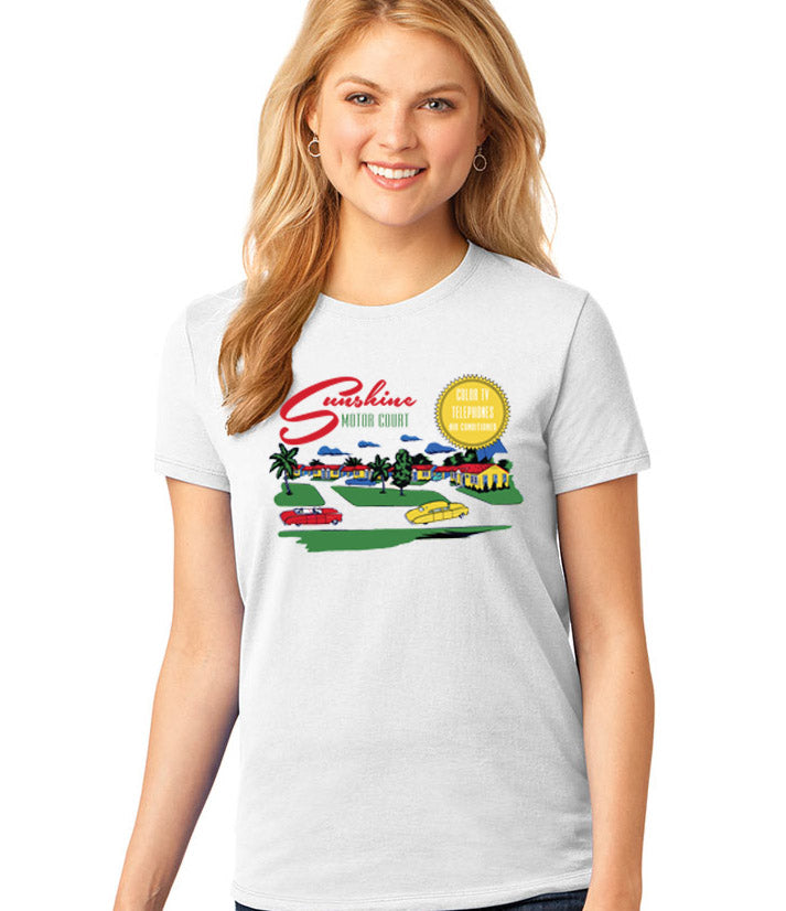 Sunshine Motor Court Retro Ladies Tee