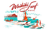 Waikiki Surf Hotel Vintage Ladies Tee